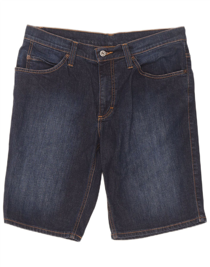 Shorts jeans masculino Mustang W35 grande algodão azul marinho