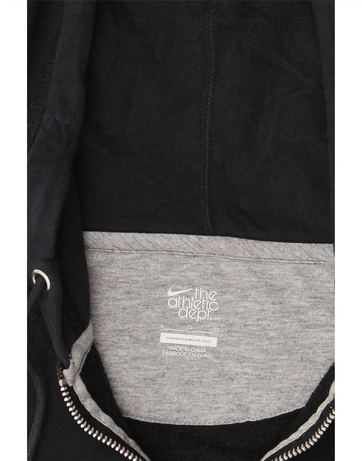 NIKE Womens Zip Hoodie Sweater UK 16 Large Black Cotton Vintage Nike and Second-Hand Nike from Messina Hembry 