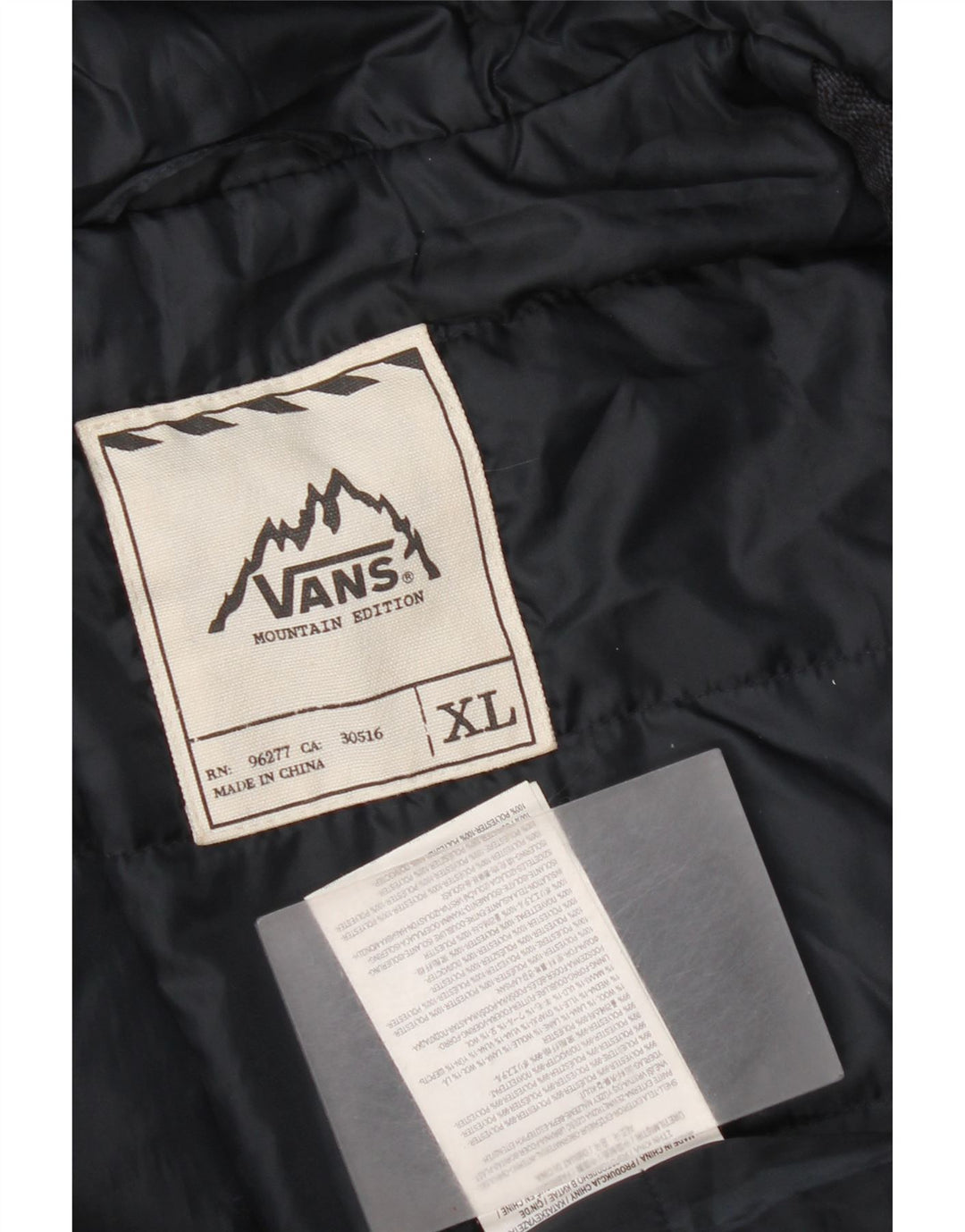 Jaqueta bomber com capuz feminina Vans UK 18 XL azul marinho colorblock poliéster