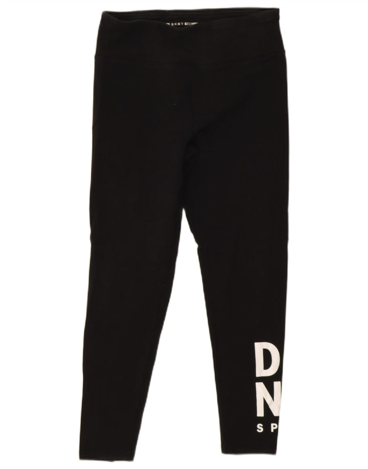 Leggings gráficas femininas DKNY Reino Unido 12 médio preto