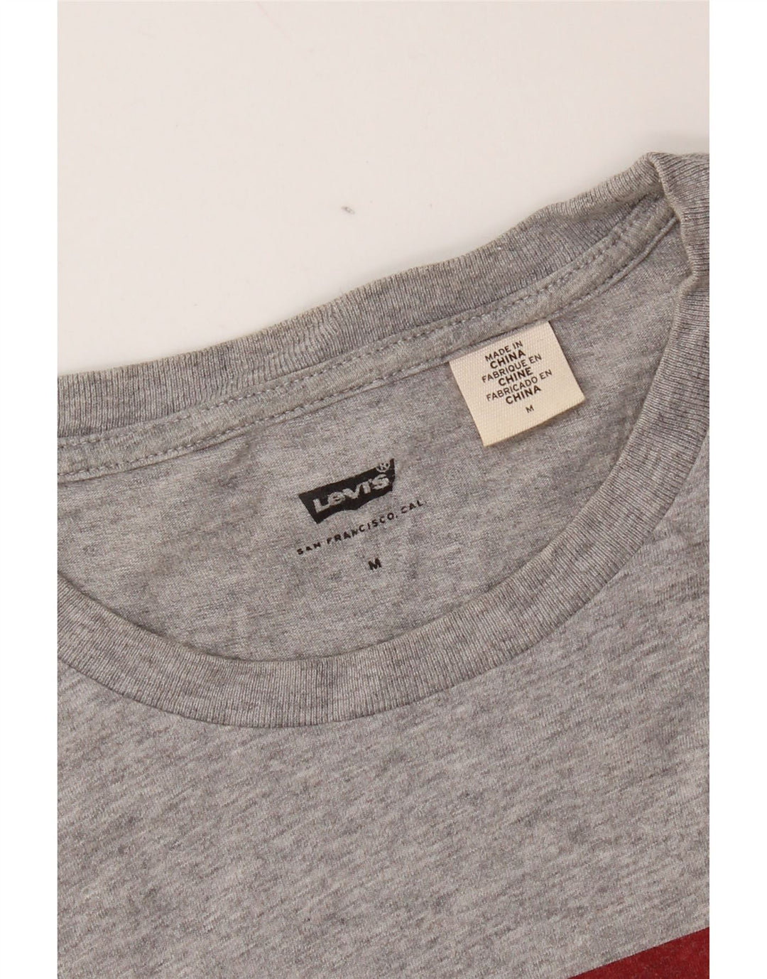 Camiseta gráfica masculina Levi's cinza médio