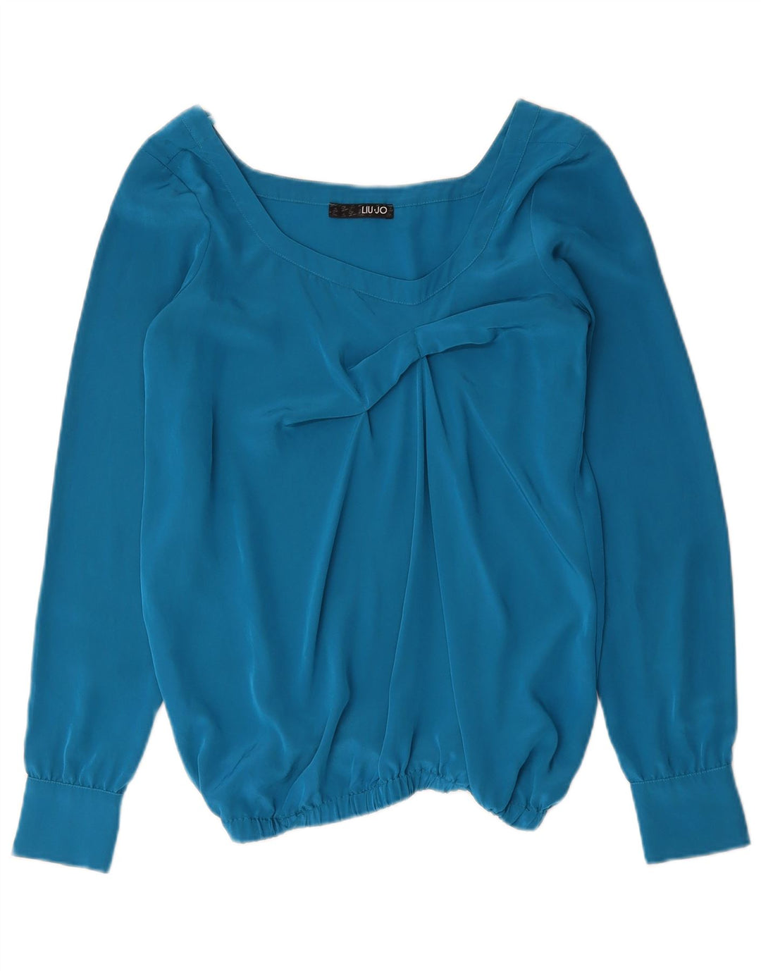 Blusa feminina Liu Jo de manga comprida IT 42 poliéster azul médio