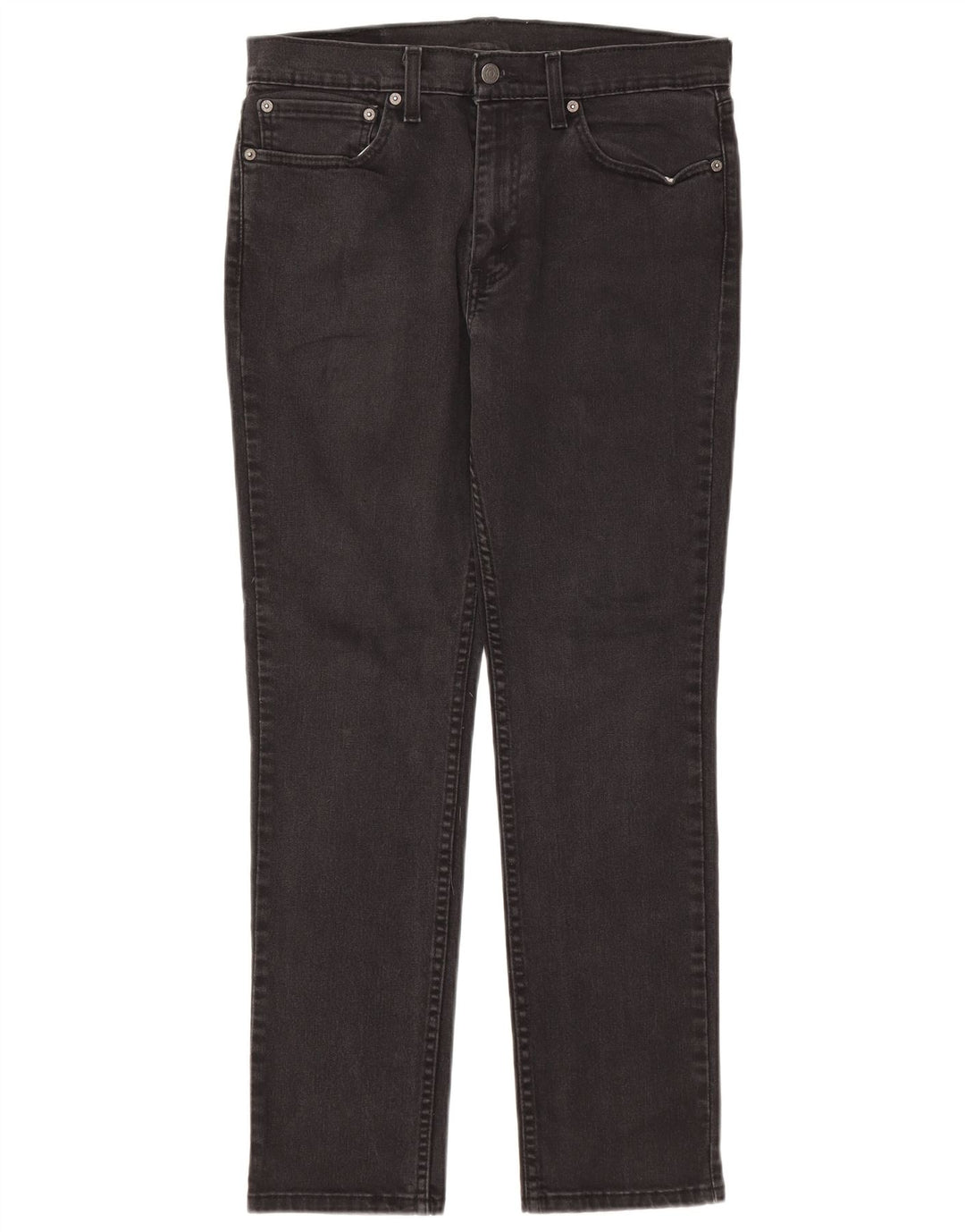 LEVI'S Feminino 511 Slim Jeans W34 L30 Algodão Preto