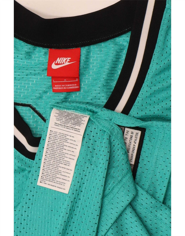 Colete Nike Masculino Air Graphic Top Grande Poliéster Listrado Verde