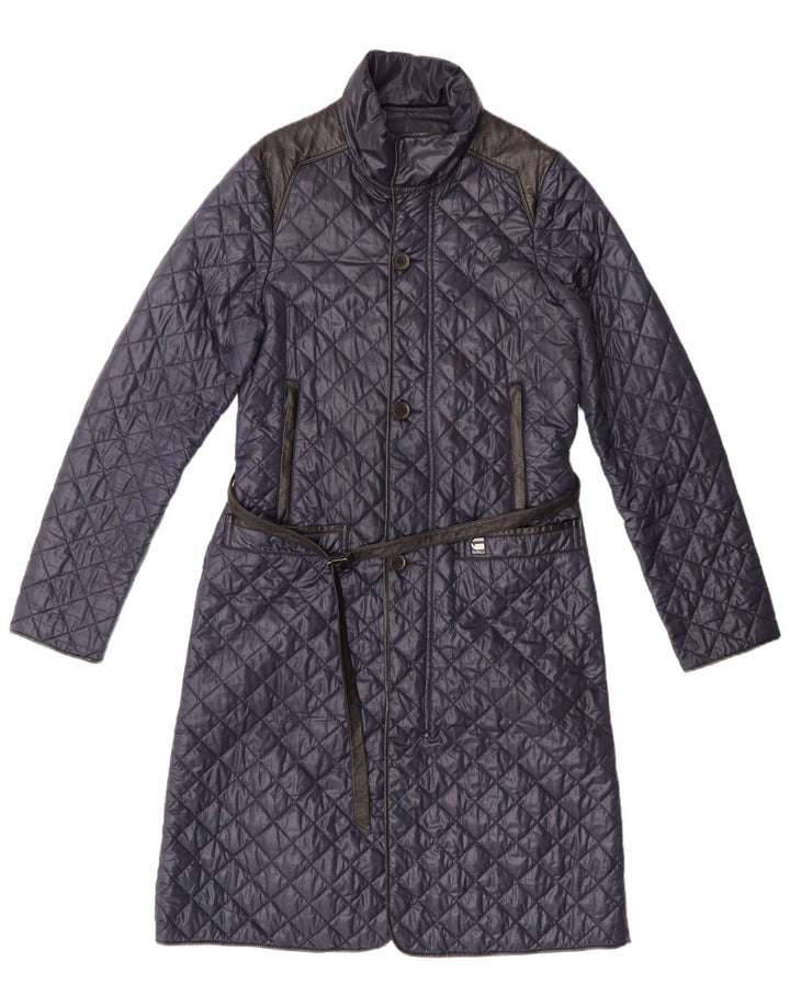 Casaco acolchoado feminino G-Star UK 14 poliéster azul marinho médio