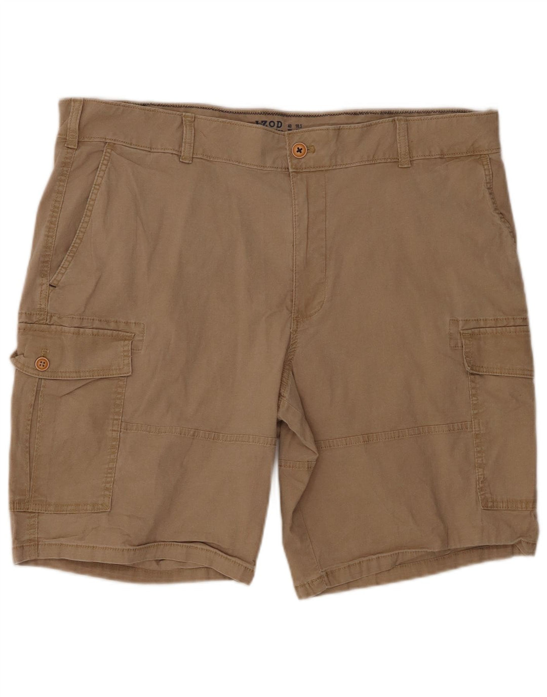 Shorts cargo masculino de água salgada IZOD W40 XL algodão bege