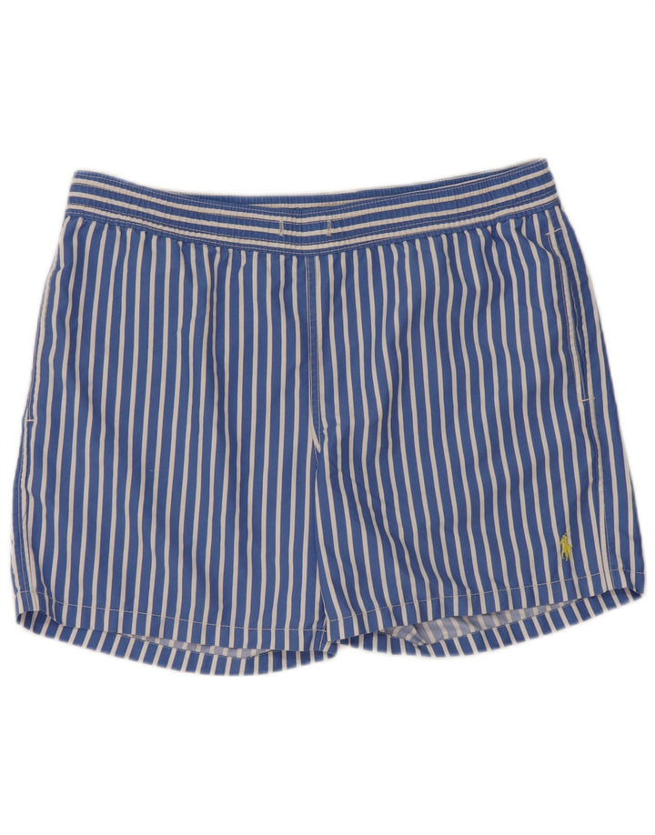 Polo Ralph Lauren Shorts de natação masculino poliéster listrado azul médio