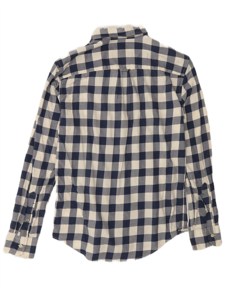 Camisa masculina American Eagle Classic Fit XS azul marinho algodão guingão