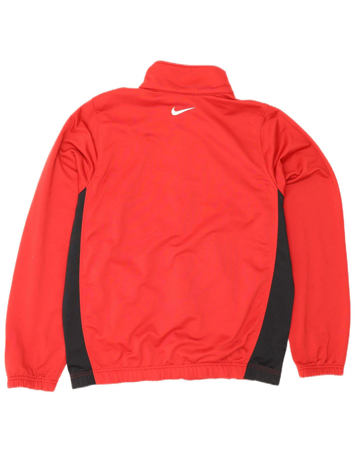 Nike Mens Tracksuit Top Jacket Médio Vermelho Colorblock