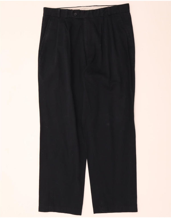 Calça masculina C&A Pegged Suit EU 46 Pequeno W34 L30 Azul Marinho Algodão