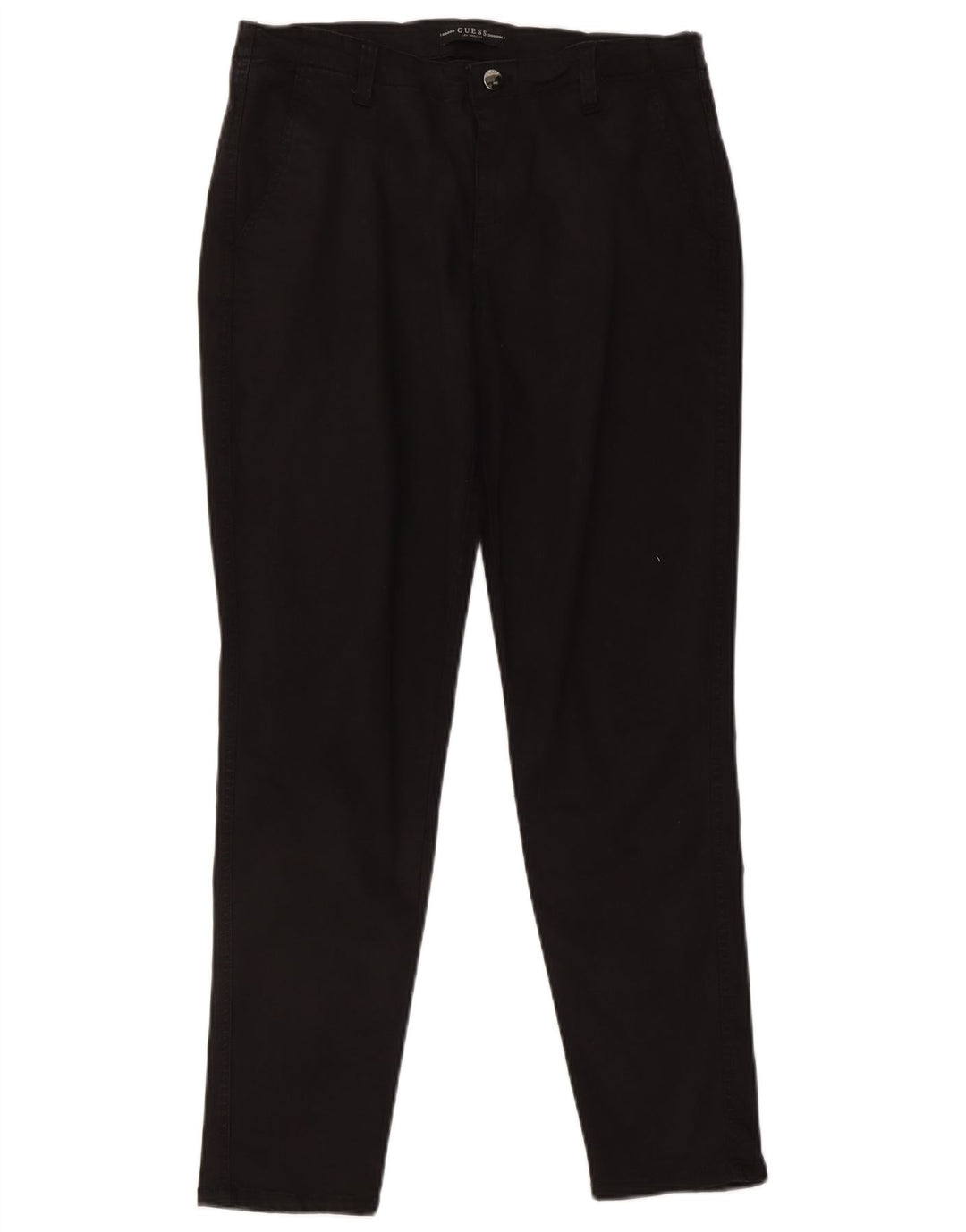 Guess Calça Chino Feminina Slim W31 L29 Preto Lyocell