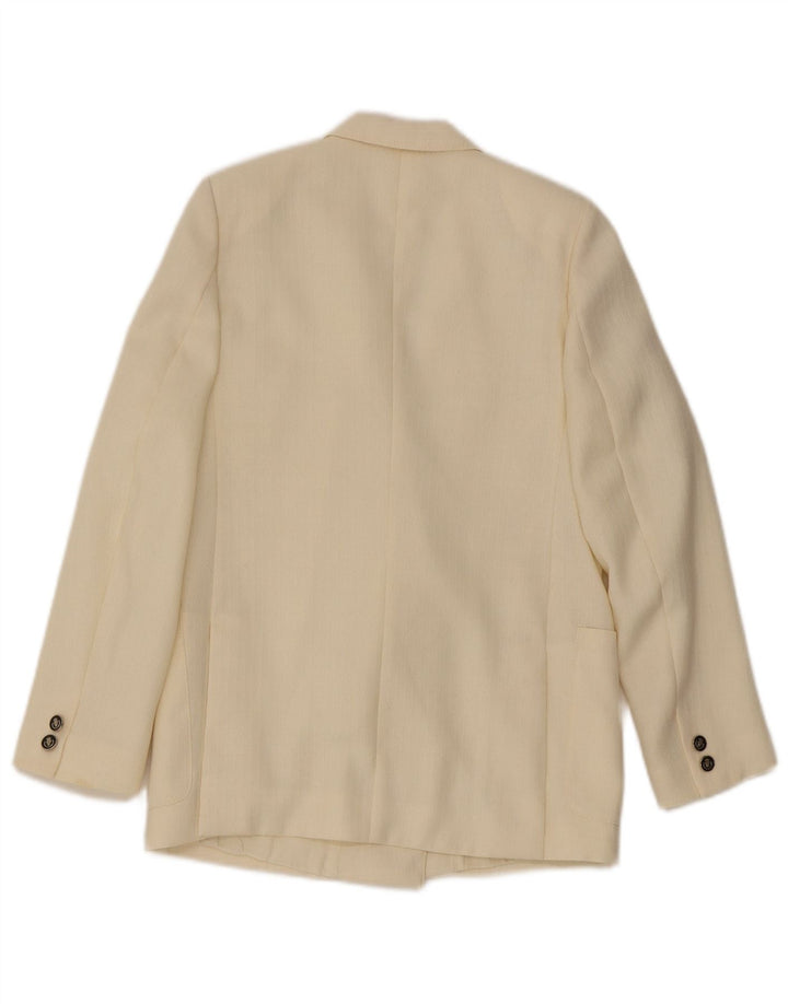 Jaqueta blazer feminina Cody com peito duplo IT 40 pequena off white