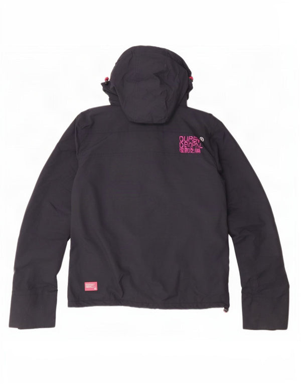 Jaqueta corta-vento feminina Superdry UK 12 azul marinho médio