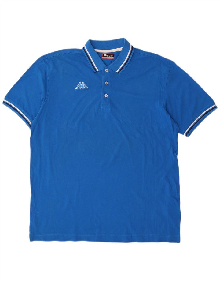 Camisa polo masculina KAPPA 2XL algodão azul