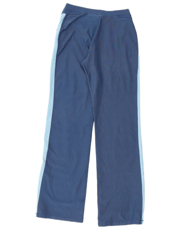 Calça de treino feminina NIKE UK 10/12 médio azul colorblock poliéster