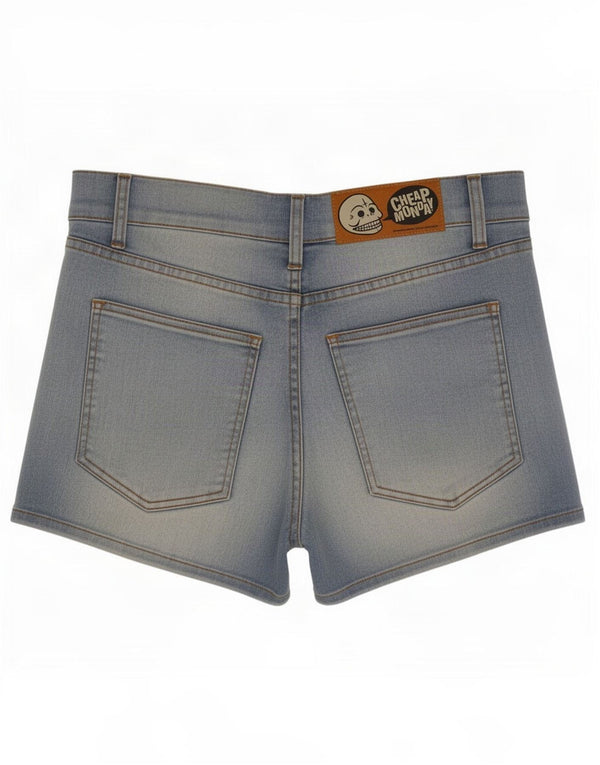 Shorts jeans feminino barato segunda-feira médio W30 azul