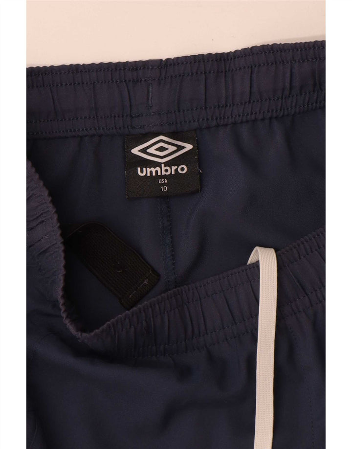 Shorts esportivos femininos da Umbro US 10 grandes azul marinho