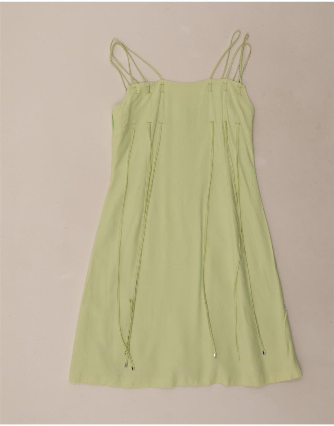 Vestido deslizante feminino Gattinoni IT 44 verde médio