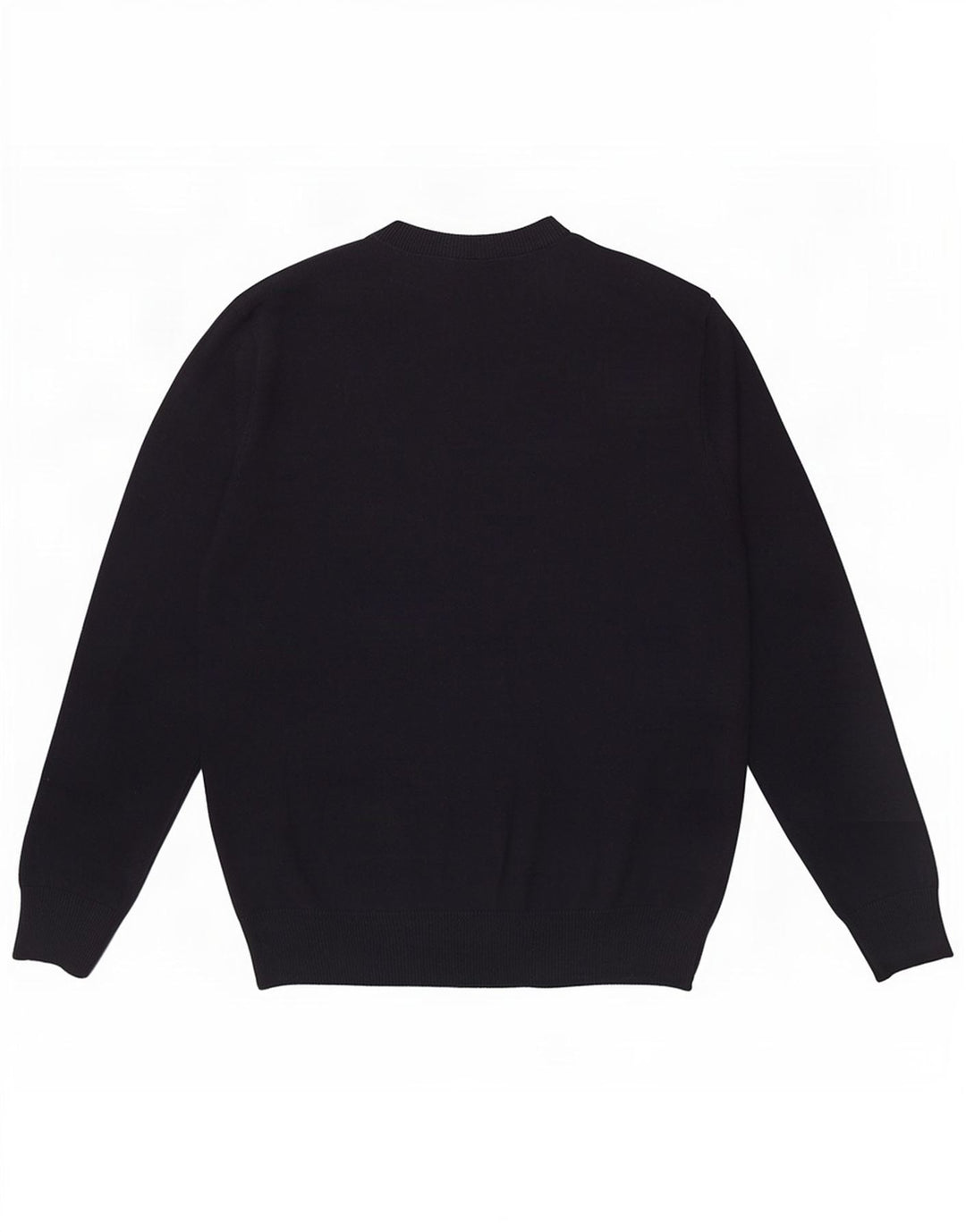 Suéter masculino Pierre Cardin com gola redonda e pequeno acrílico azul marinho