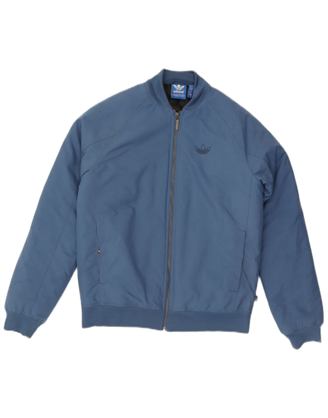 Adidas Mens Bomber Jacket UK 36 Pequeno Azul Poliéster
