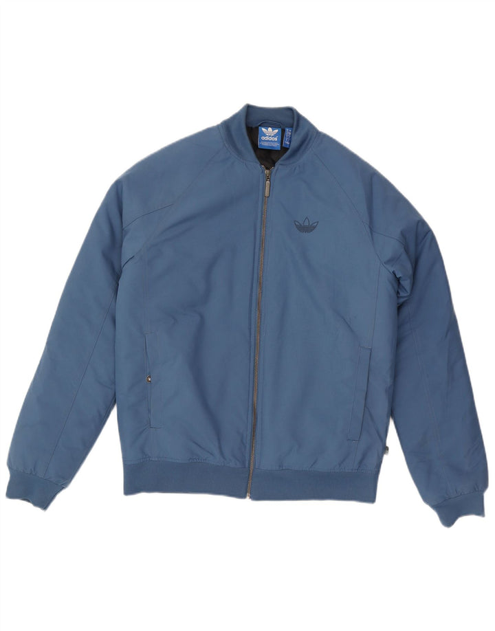 Adidas Mens Bomber Jacket UK 36 Pequeno Azul Poliéster