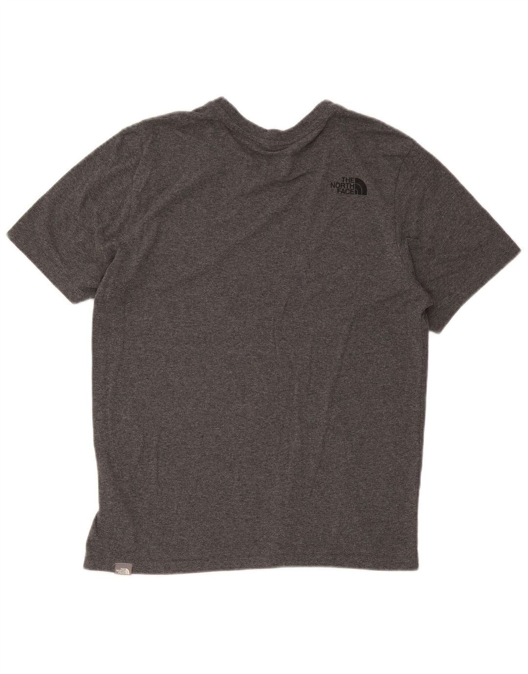 Camiseta masculina The North Face algodão manchado cinza médio
