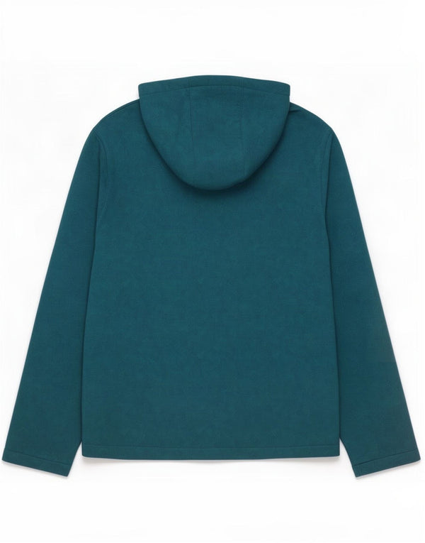 Jaqueta corta-vento feminina com capuz Mountain Warehouse UK 18 XL azul geométrica