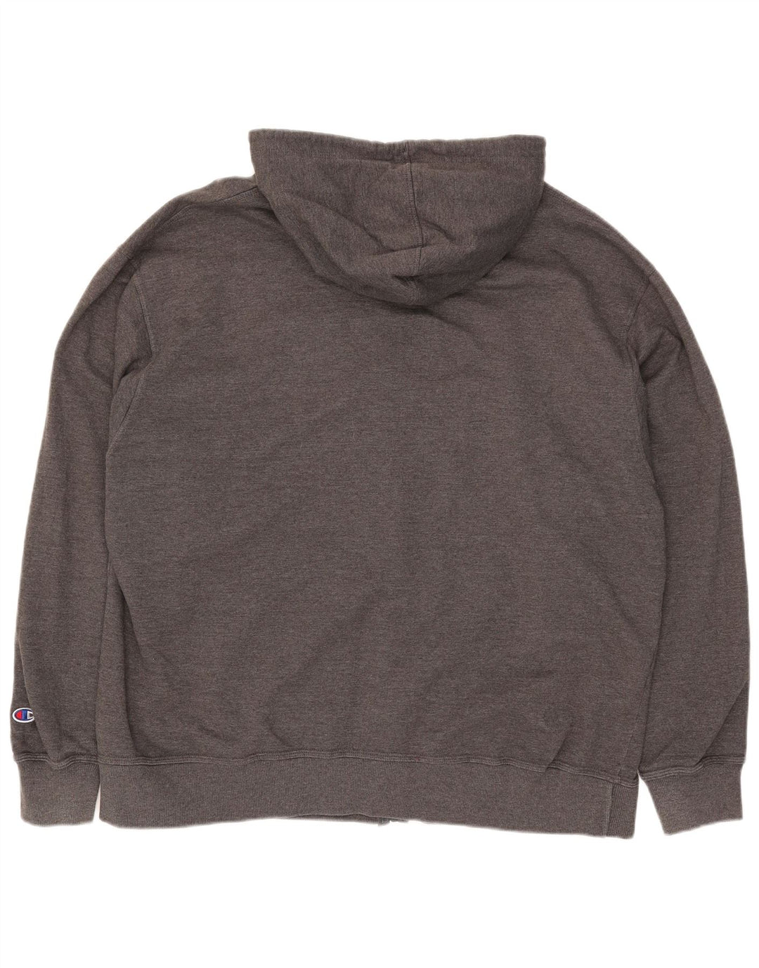 Suéter masculino Champion com capuz e zíper 2XL algodão cinza