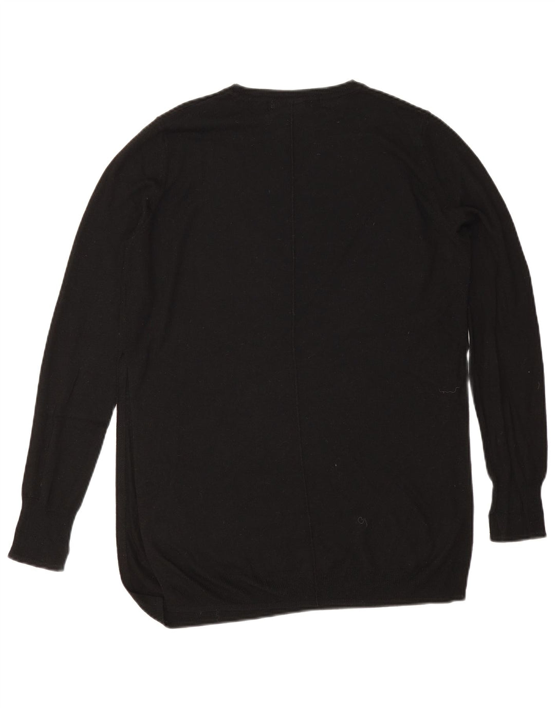 Zara Suéter feminino oversized com gola canoa Reino Unido 10 pequeno preto