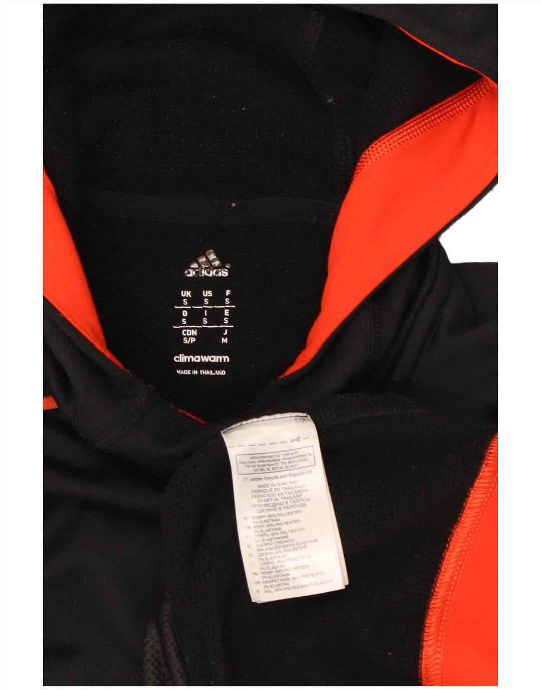 Adidas Mens Climawarm Hoodie Jumper Pequeno Poliéster Preto