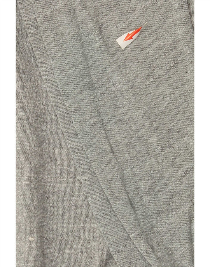 Suéter masculino Fred Perry com gola redonda XL cinza colorblock algodão