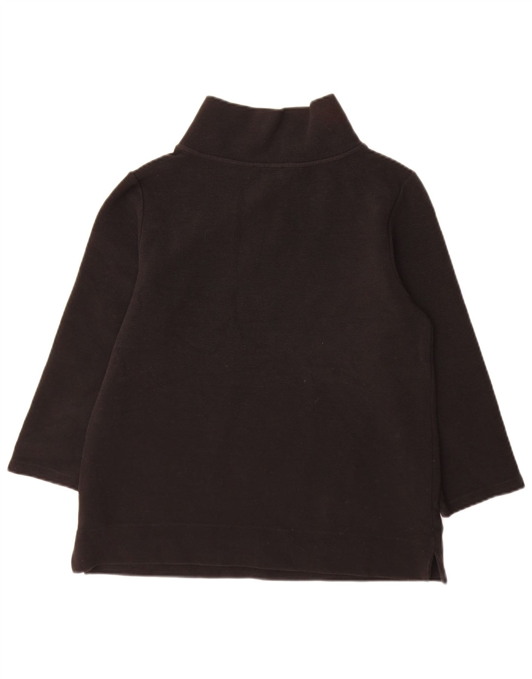 Top feminino Hobbs manga 3/4 Reino Unido 14 algodão preto médio