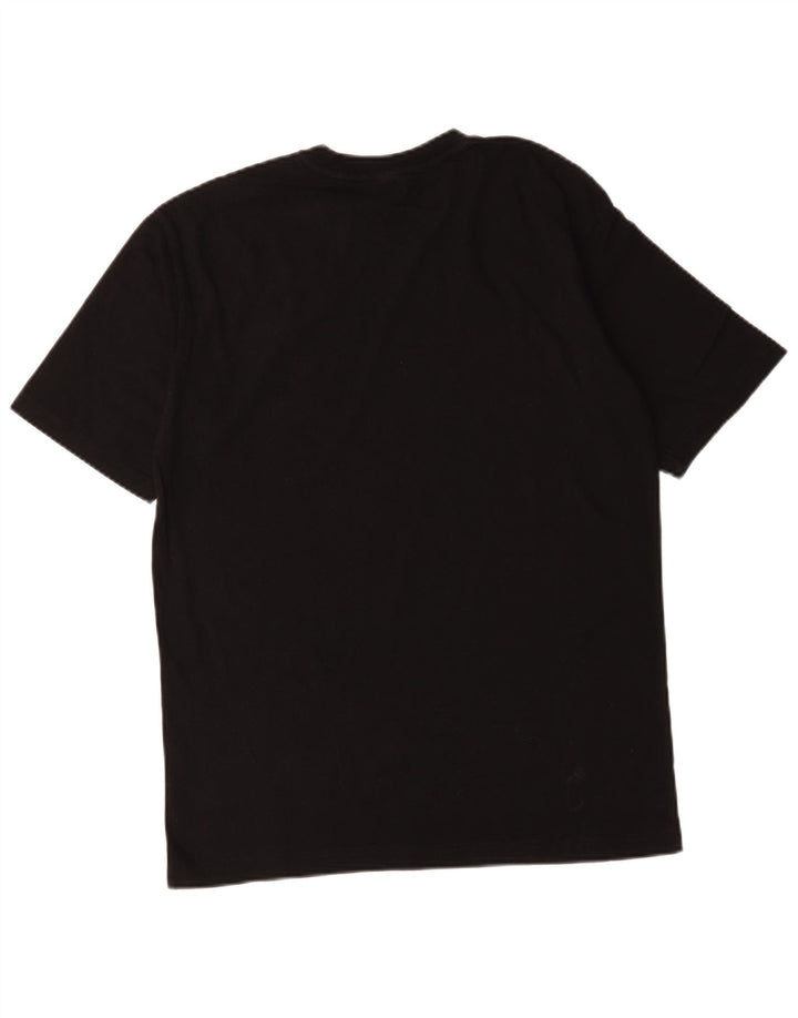 Camiseta masculina Fila Top pequeno algodão preto