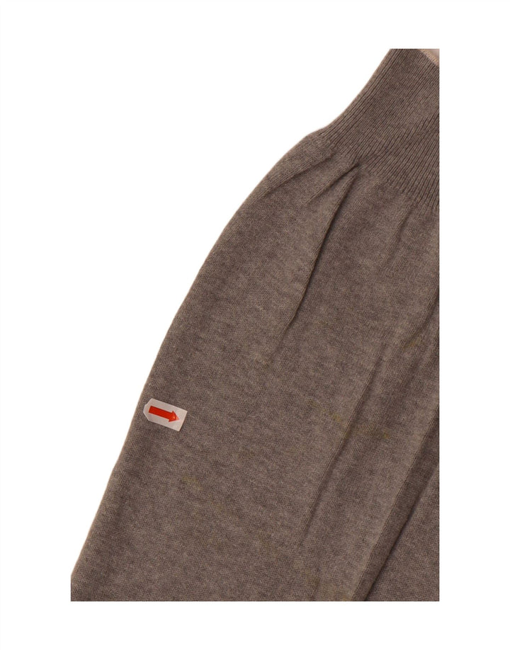 NERO GIARDINI Mens V-Neck Jumper Sweater IT 56 2XL Grey Cotton Vintage Nero Giardini and Second-Hand Nero Giardini from Messina Hembry 