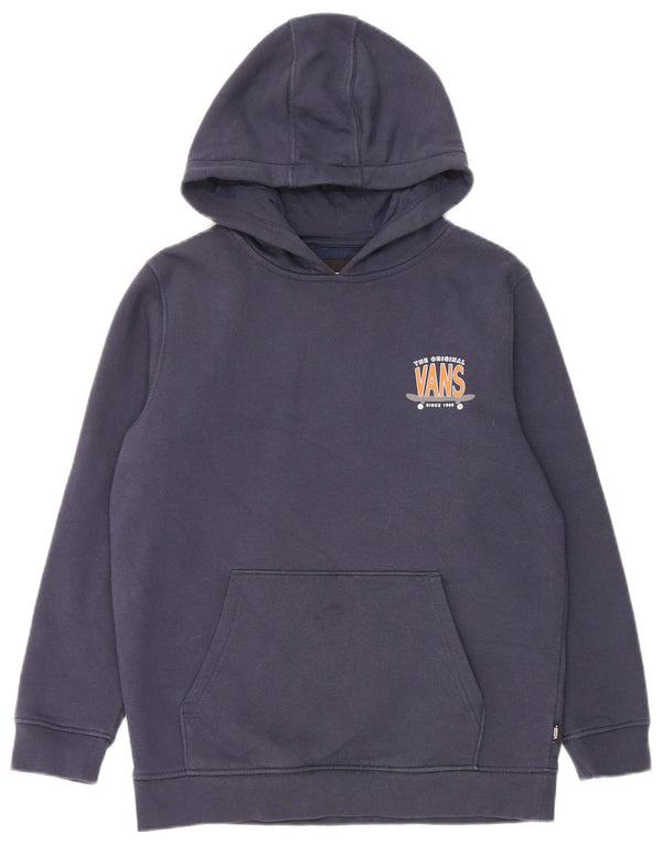 Vans Meninos Graphic Hoodie Jumper 12-13 Anos Grande Algodão Azul Marinho