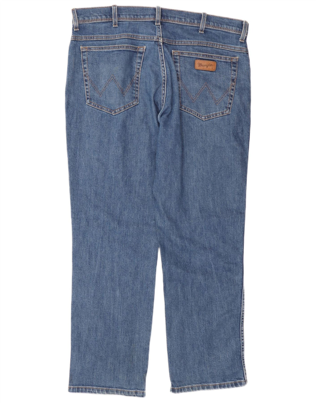 Wrangler masculino regular fit jeans reto W36 L30 algodão azul