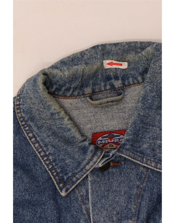 Jaqueta jeans masculina vintage UK 42 XL azul