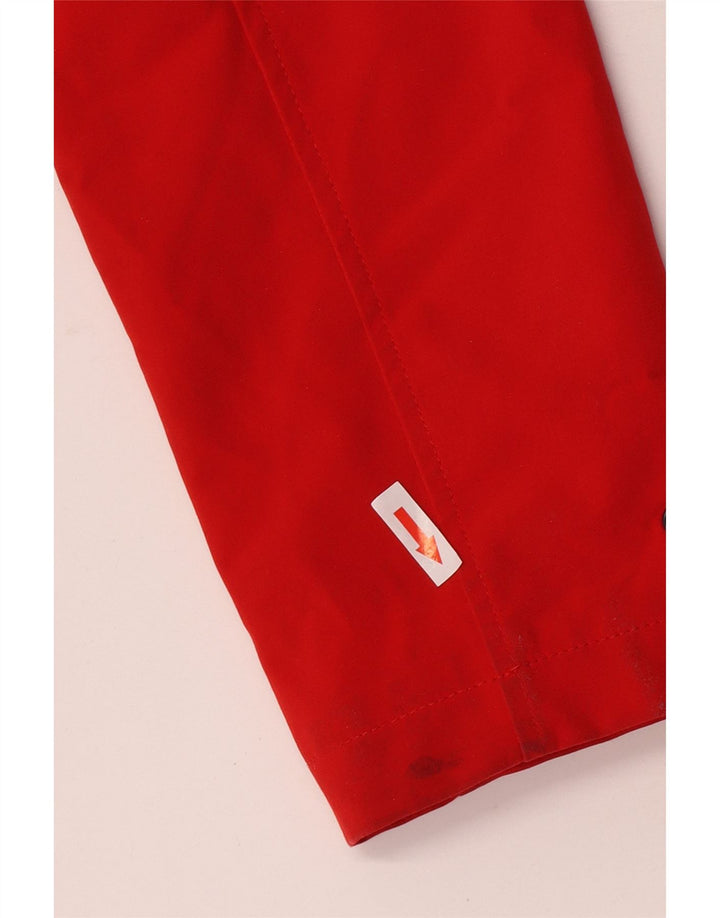 Jaqueta Parka Feminina Calvin Klein com Capuz Reino Unido 10 Pequeno Poliéster Vermelho