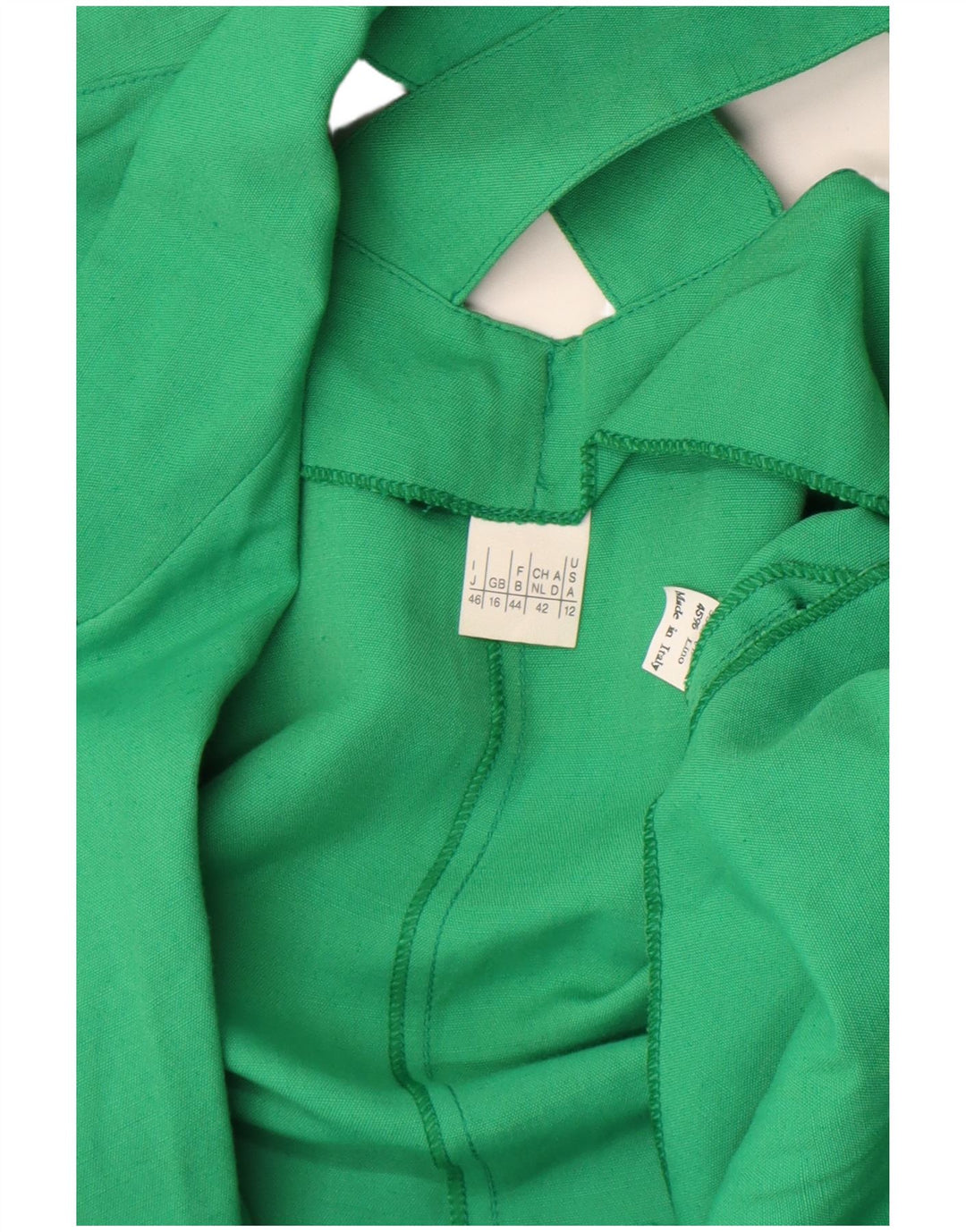 Blazer feminino vintage manga curta com 1 botão Reino Unido 16 verde grande