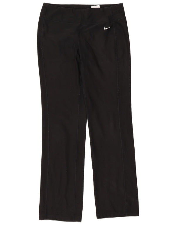 Calça de treino feminina Nike Dri Fit UK 14 poliéster preto médio