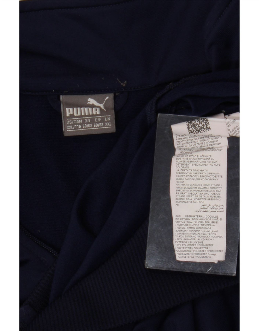 PUMA Mens Graphic Tracksuit Top Jaqueta 2XL Poliéster Azul Marinho