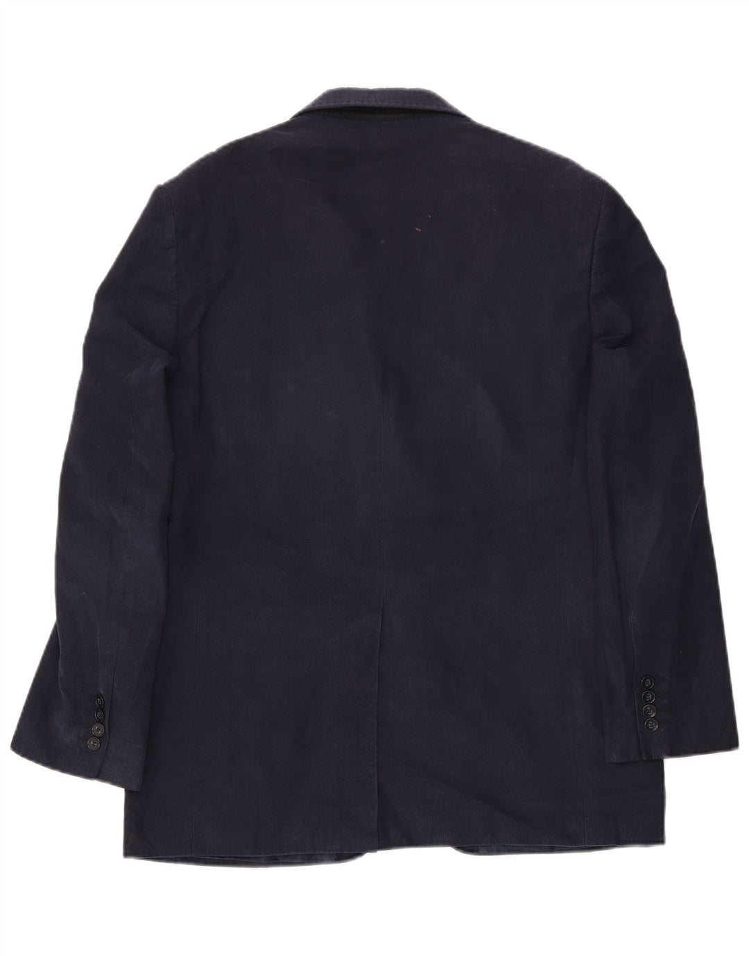 Jaqueta blazer masculina MARKS & SPENCER com 2 botões Reino Unido 40 grande viscose azul marinho