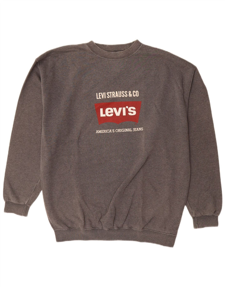 Moletom gráfico masculino Levi's Jumper XL cinza