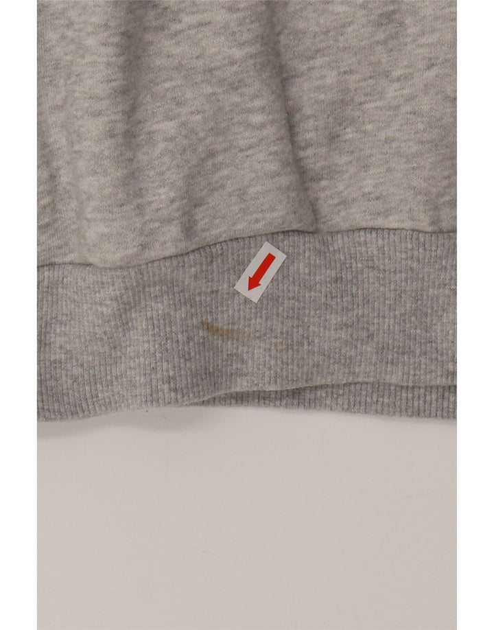 PUMA Womens Graphic Zip Hoodie Sweater UK 16 Large  Grey Cotton Vintage Puma and Second-Hand Puma from Messina Hembry 