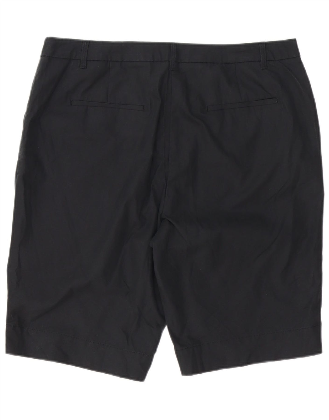 Shorts chino feminino MARKS & SPENCER UK 16 grande 36 poliéster preto