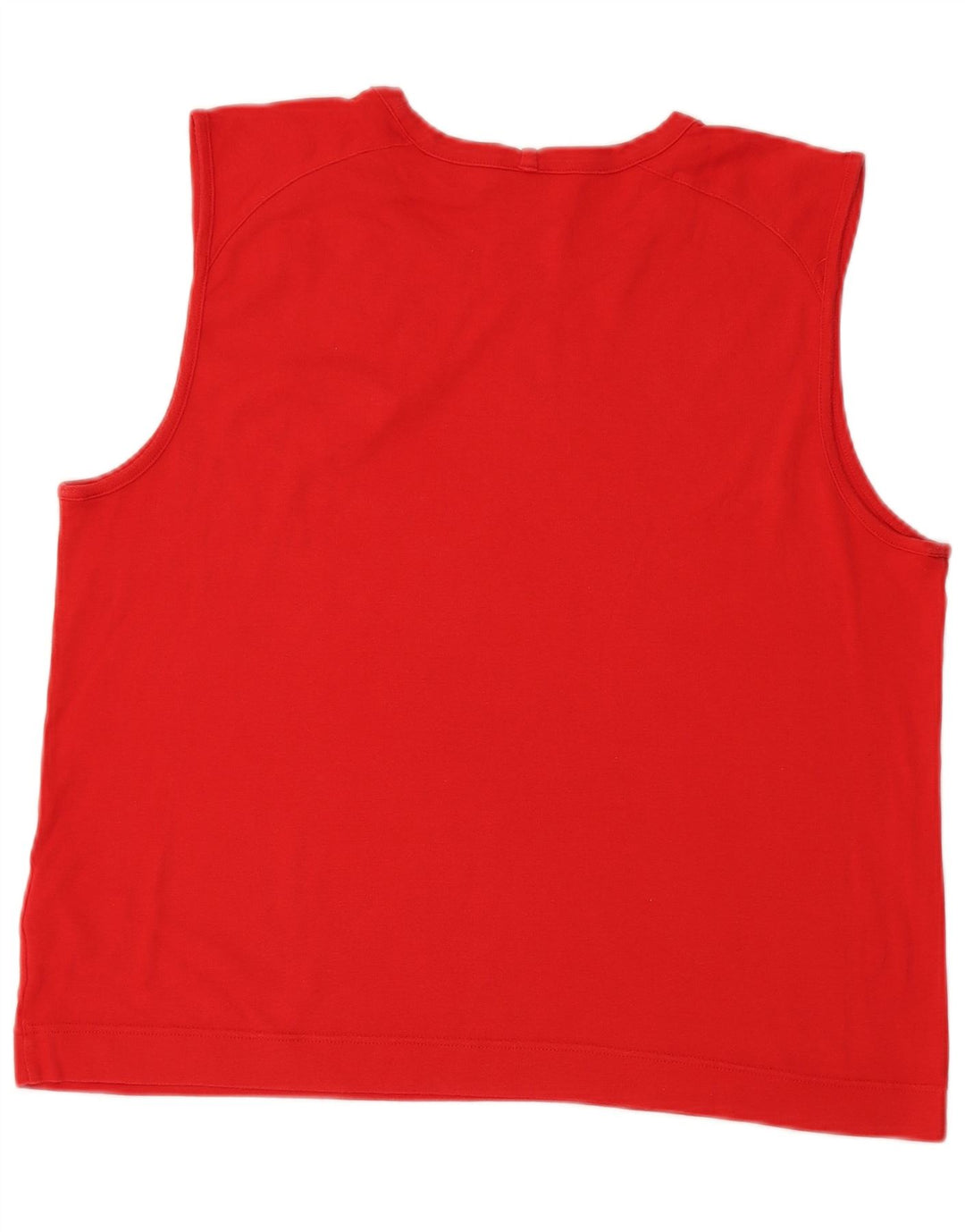 Adidas Mens Colete Top Grande Algodão Vermelho