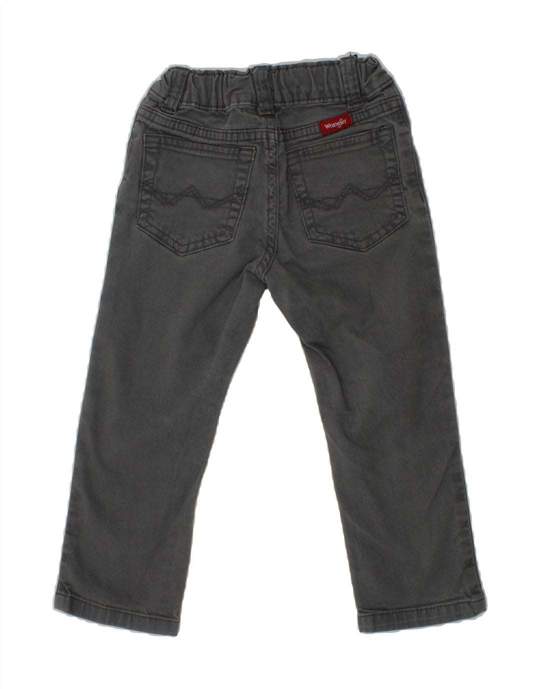 WRANGLER Girls Straight Jeans 2-3 Years W18 L13 Grey Cotton Vintage Wrangler and Second-Hand Wrangler from Messina Hembry 