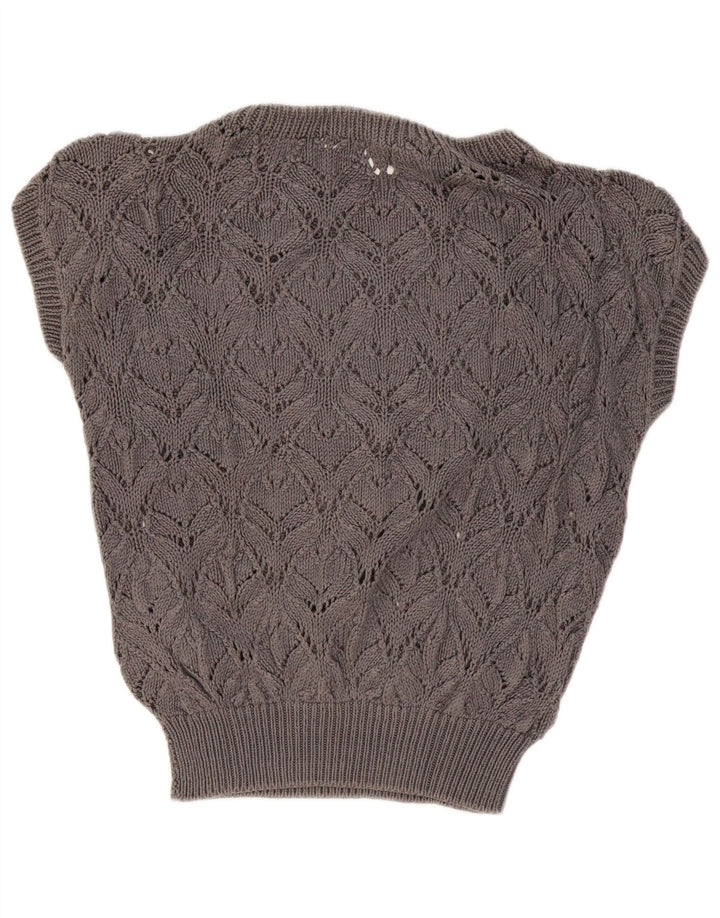Regata feminina VINTAGE com colete UK 16 grande cinza