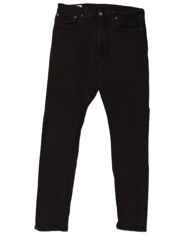 Calça jeans masculina Levi's 512 Slim Tapered W34 L34 algodão preto