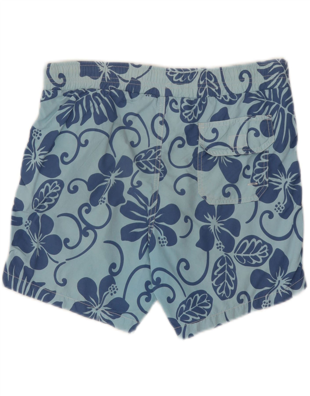 Shorts de natação masculino Fred Perry pequeno azul floral poliamida